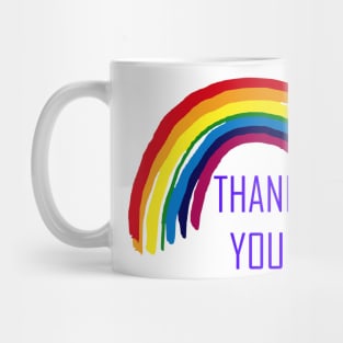 Rainbow , Thank You Rainbow Support NHS and Keyworkers Gifts for Nurses and Doctors Mug